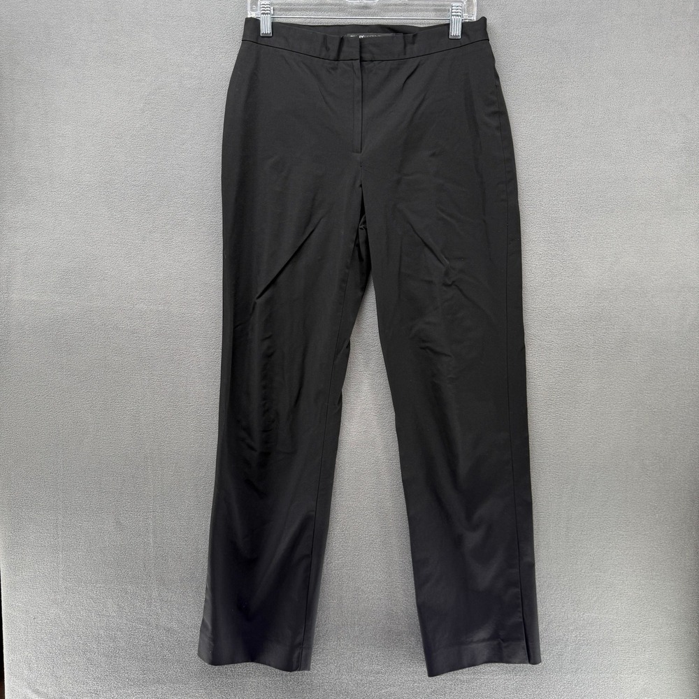 DKNY Essentials Black Straight Leg Stretch Trousers Pants Womens Size 10